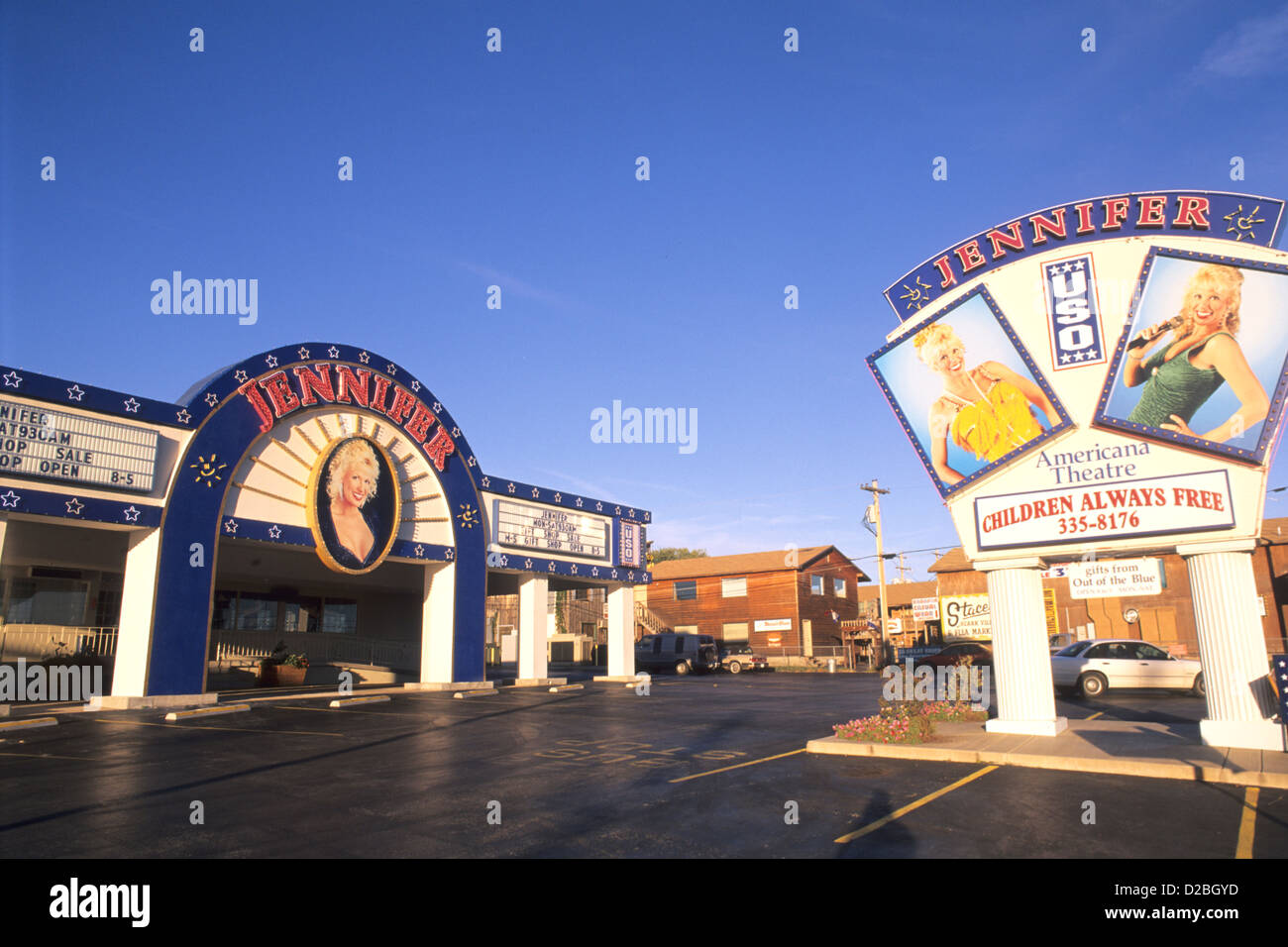 Missouri, Branson. Jennifer Uso Showhouse Theatre Stock Photo