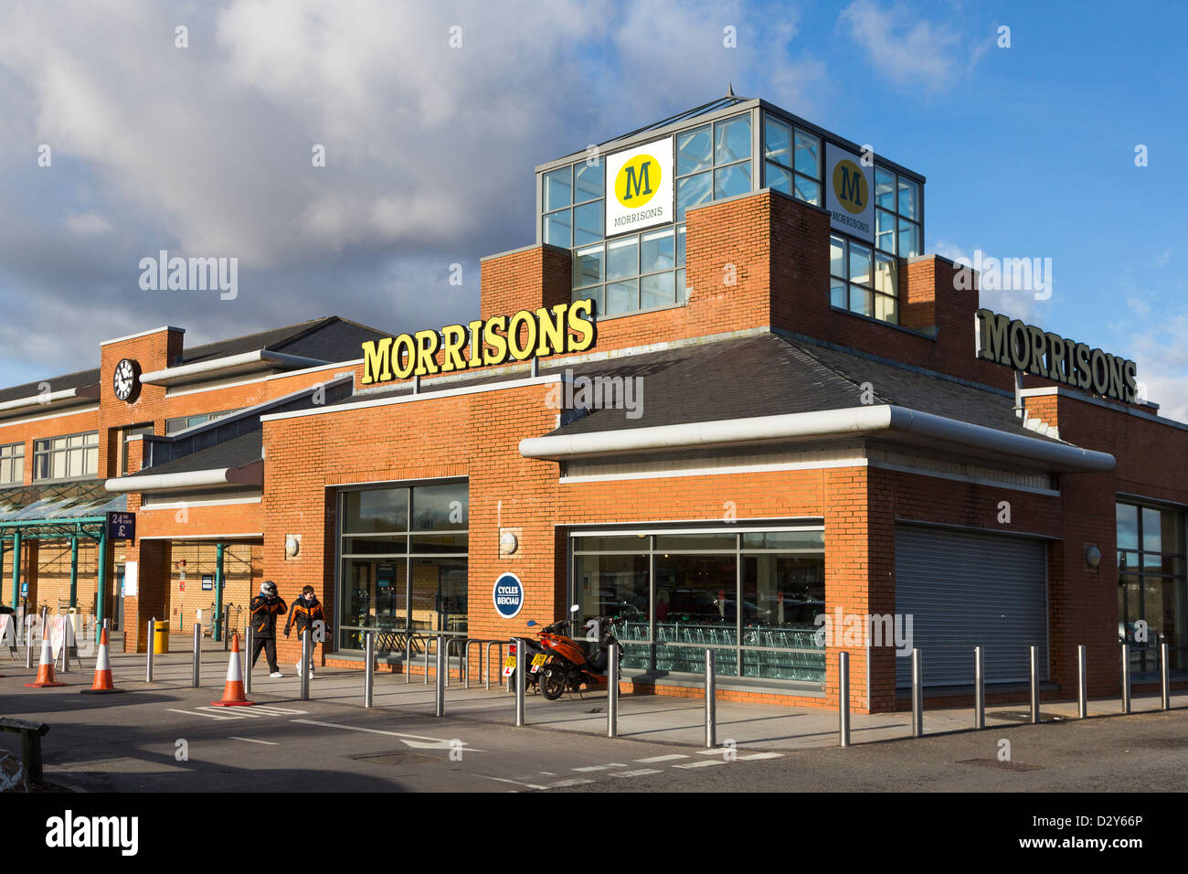 Morrisons supermarket, Tredegar, Blaenau Gwent, Stock Photo