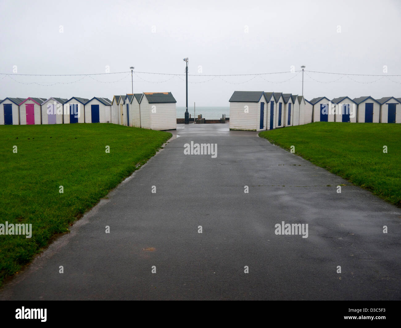 Beach Huts Stock Photo