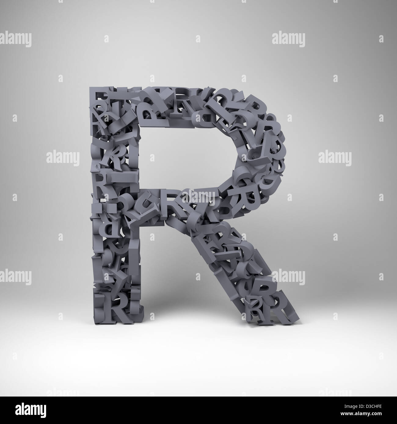 Letter R Stock Photo