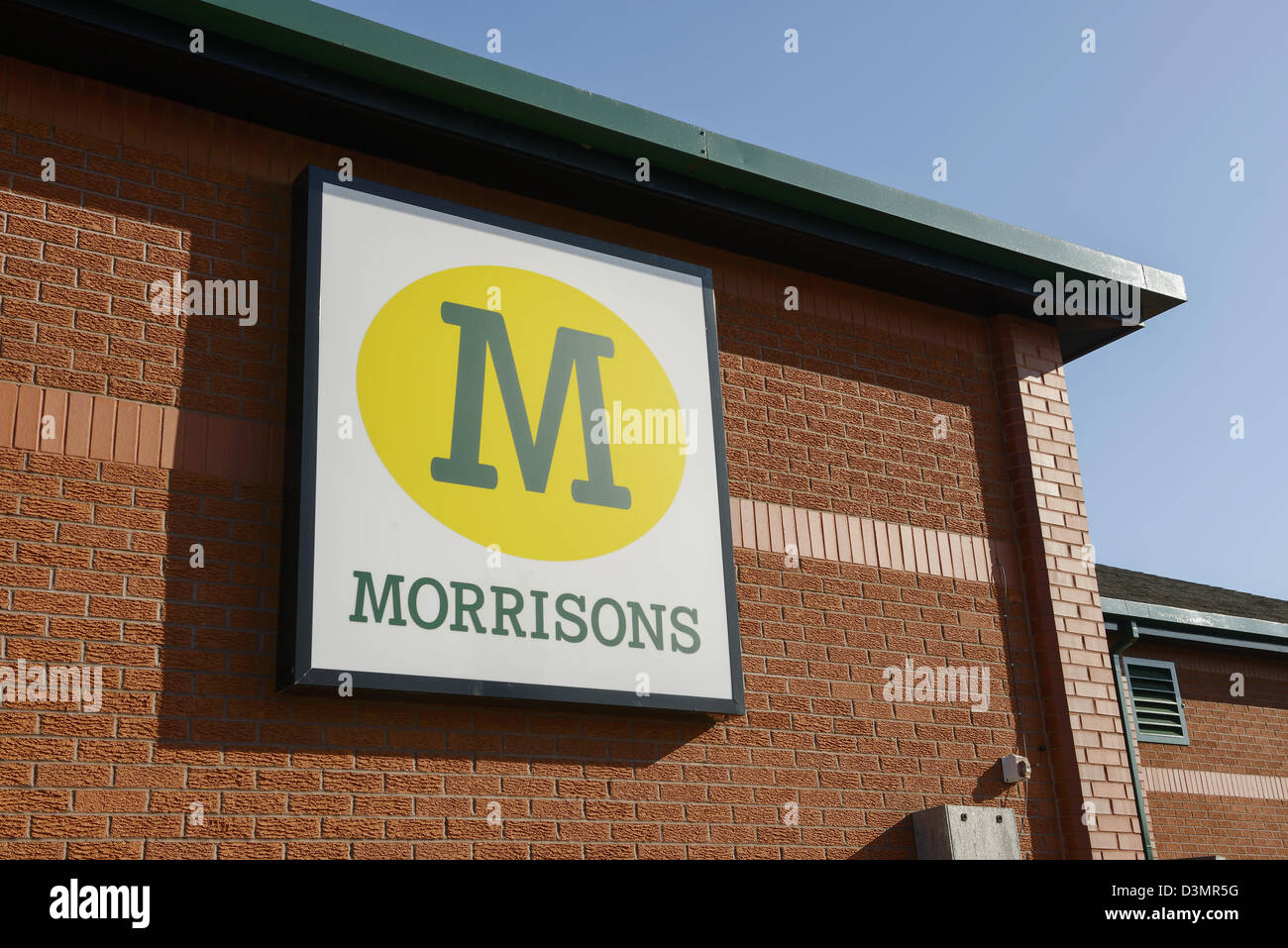 Morrisons supermarket sign Stock Photo