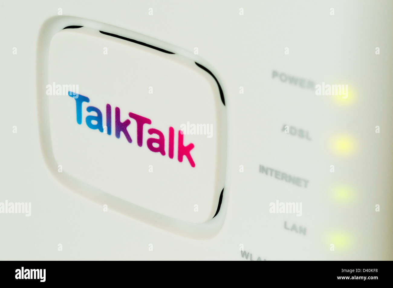 TalkTalk broadband wireless router Stock Photo