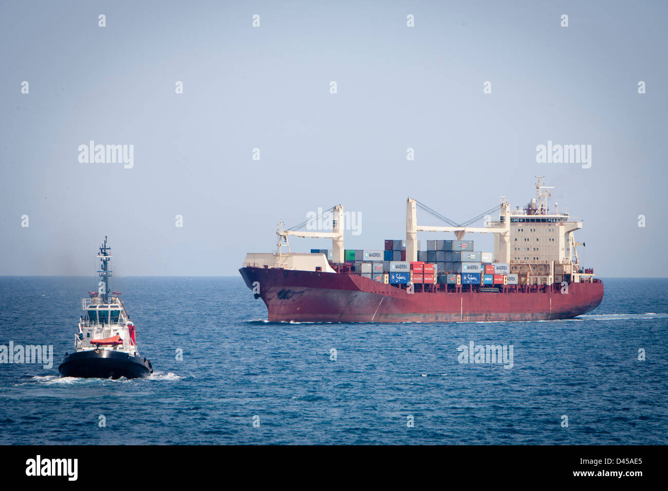 ships at sea Stock Photo