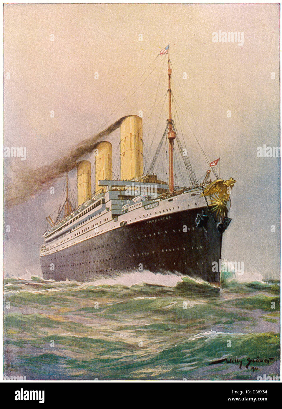 Imperator Steamship Stock Photo