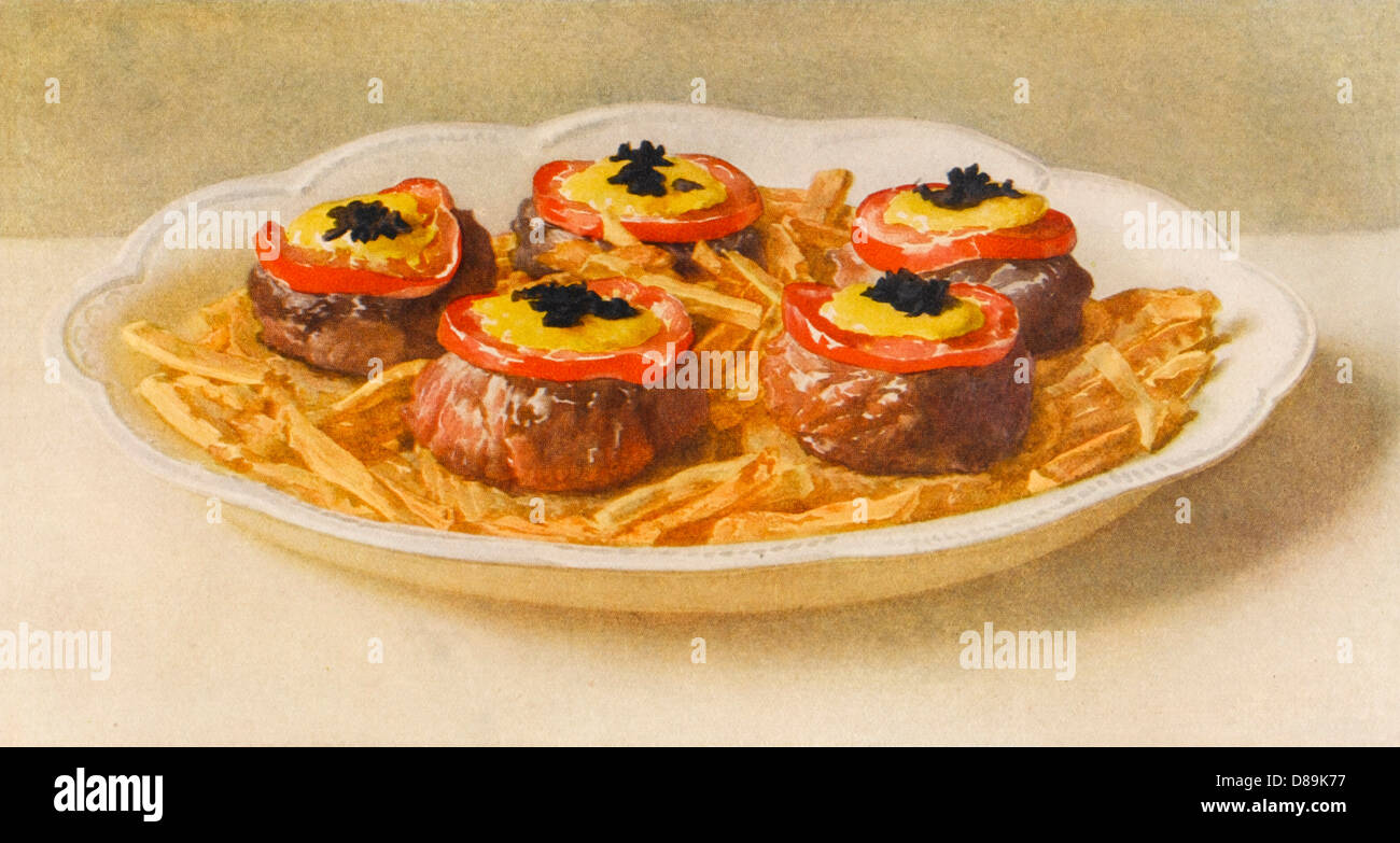 TOURNEDOS A LA DREXEL Stock Photo