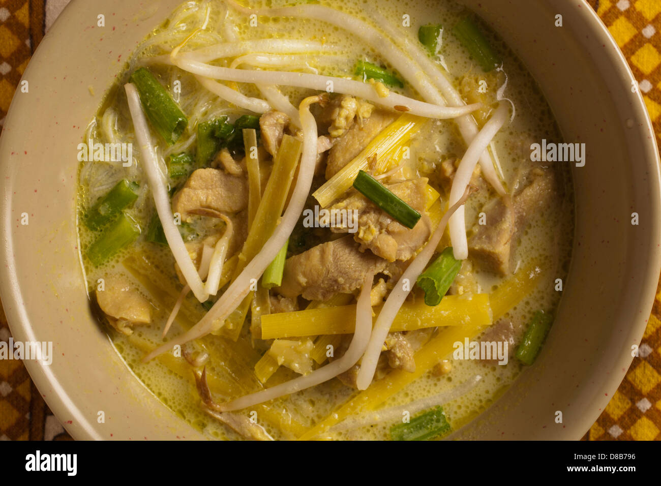 Soto Ayam - Indonesian Noodle Soup Stock Photo