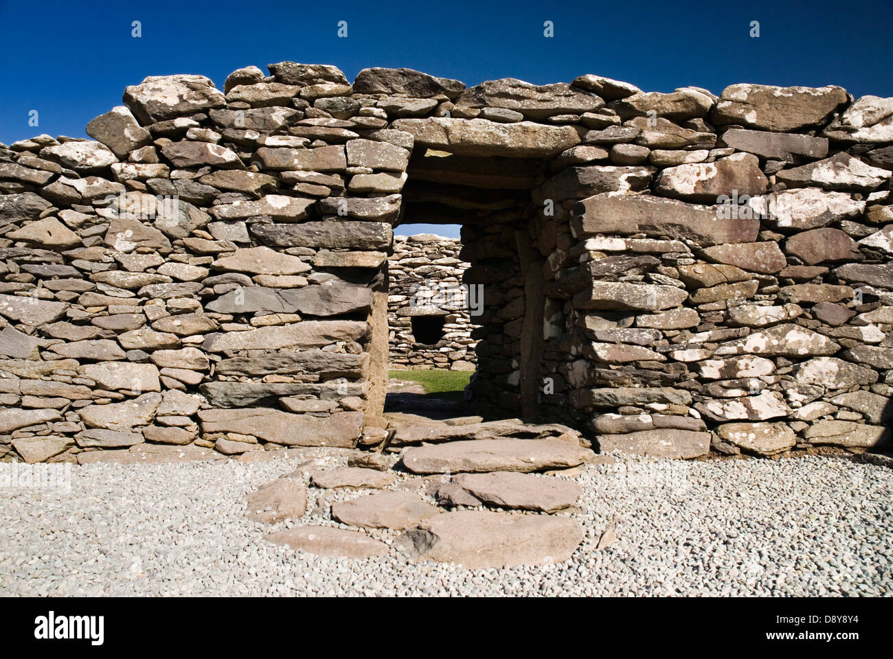 Peninsula Dunbeg Promontory Fort  Destination Destinations Eire European History Historic Ireland Irish Northern Europe Stock Photo