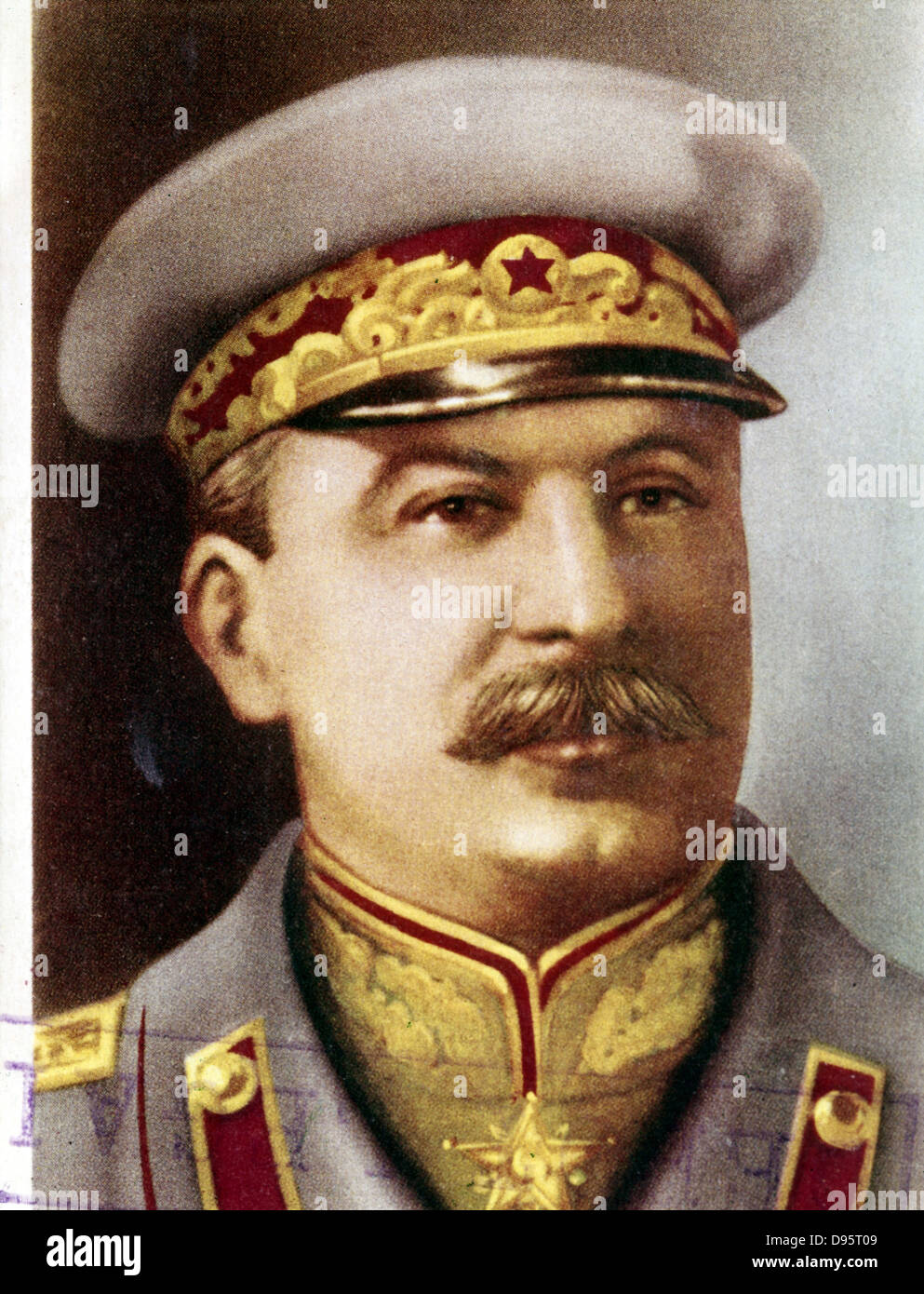 Joseph Stalin, Soviet leader, c1945. Head and shoulders portrait of Stalin in military uniform. Born Iosif Vissarionovich Stock Photo