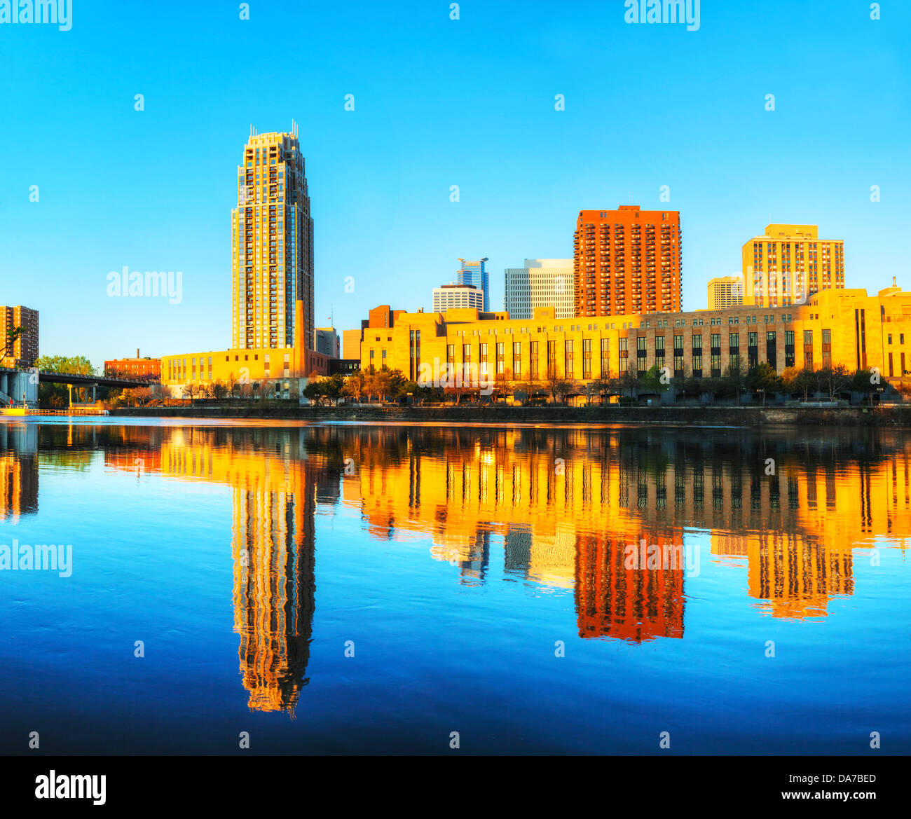 Downtown Minneapolis, Minnesota in the morning Stock Photo