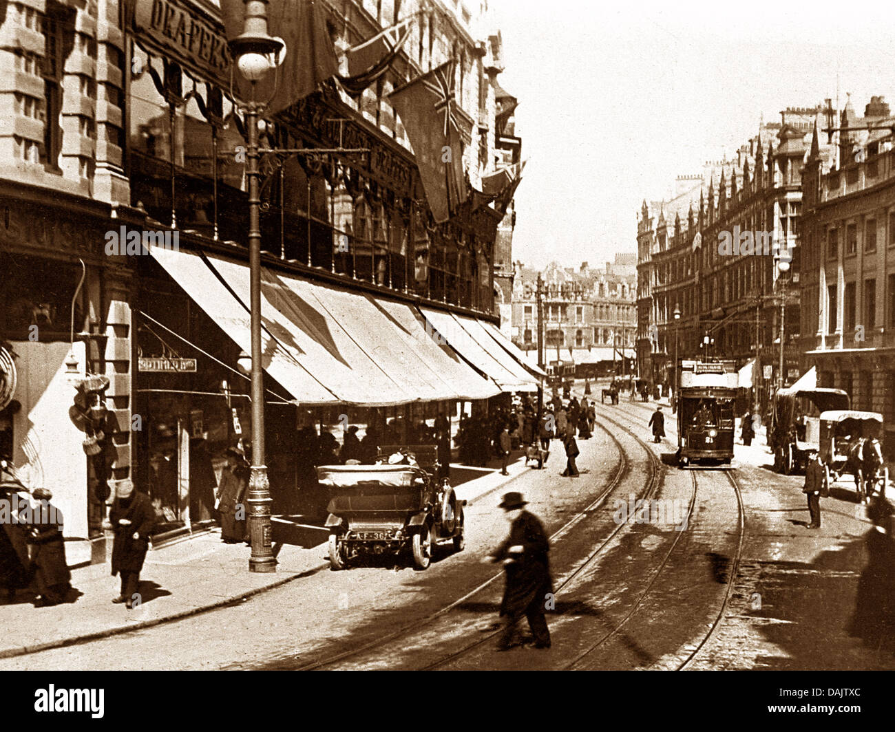 Plymouth Old Town Street probably 1920s Stock Photo