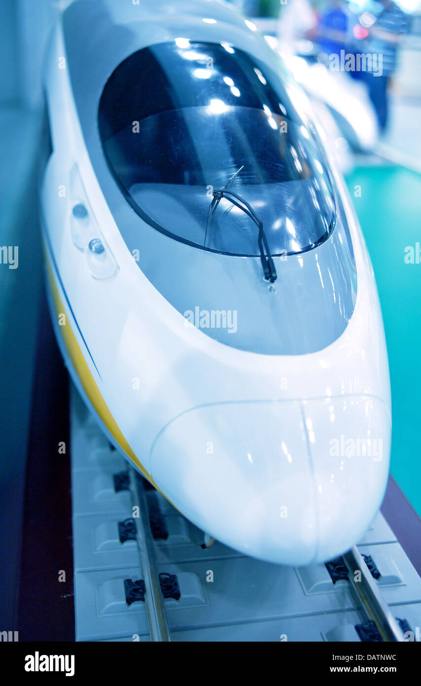 High-speed train model Stock Photo