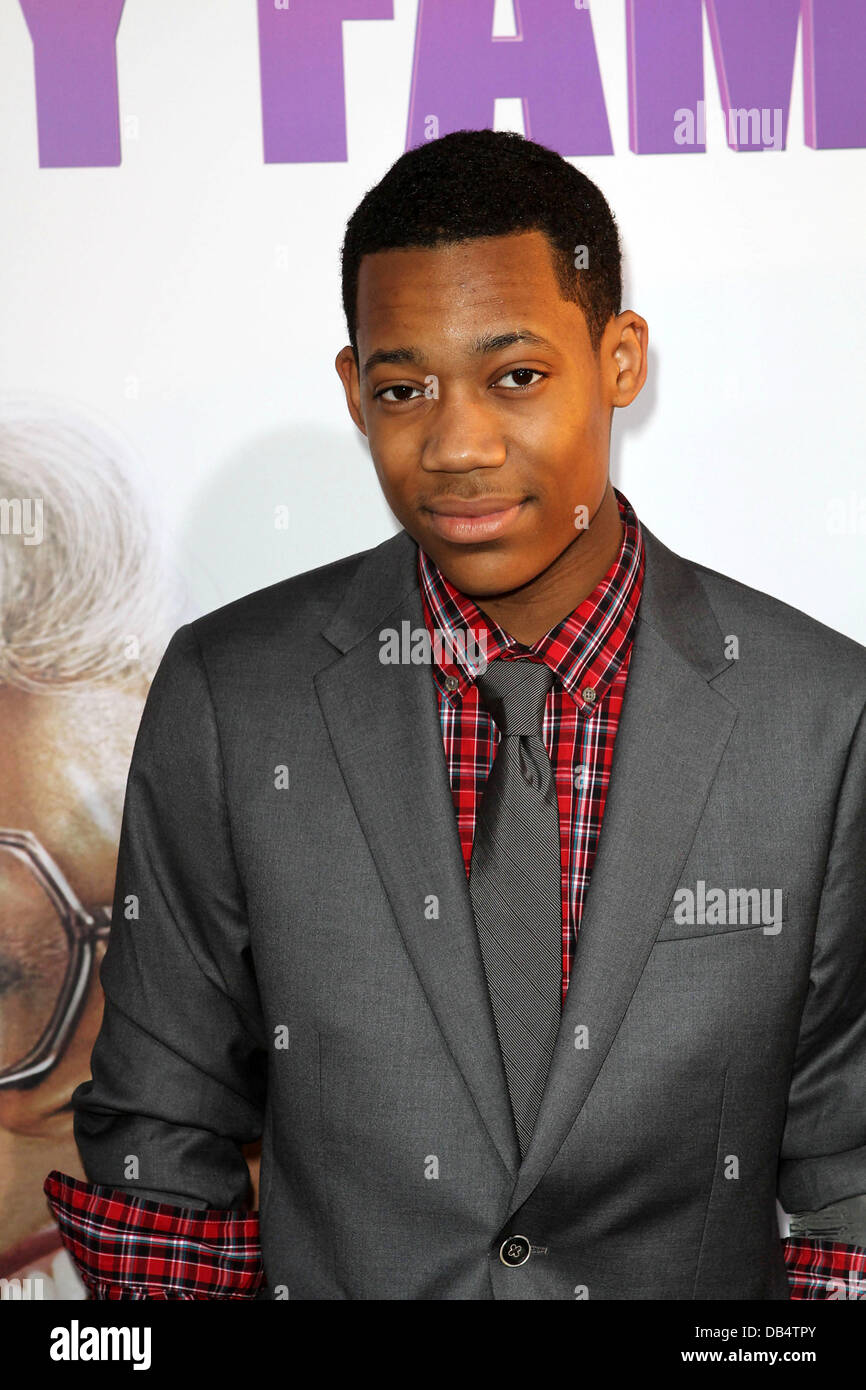 Tyler Williams Los Angeles Premiere of 'Tyler Perry's Madea's Big Happy Family' held At The Arclight Cinemas Hollywood, California - 19.04.11 Stock Photo