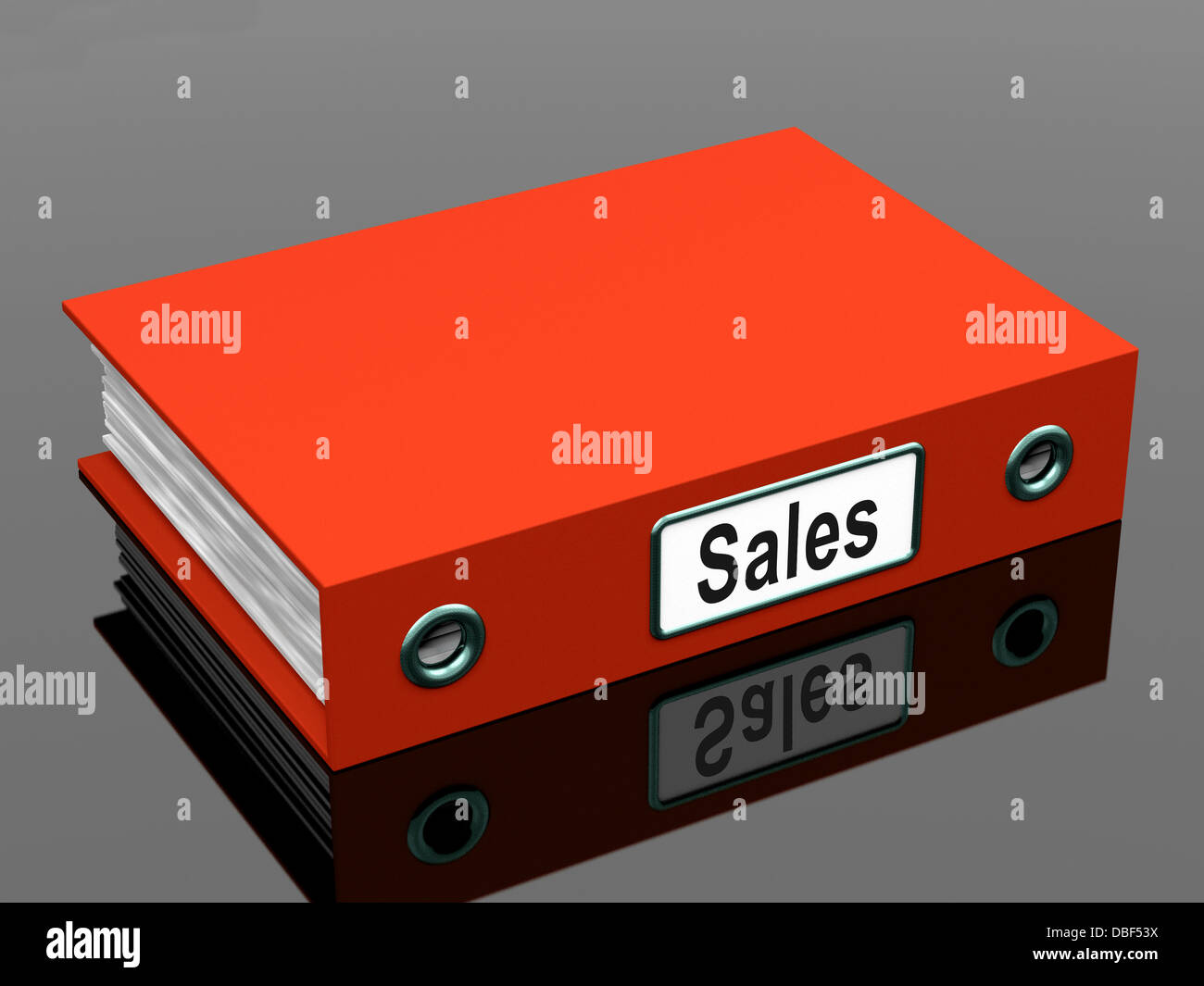 Sales File Shows Business And Selling Stock Photo