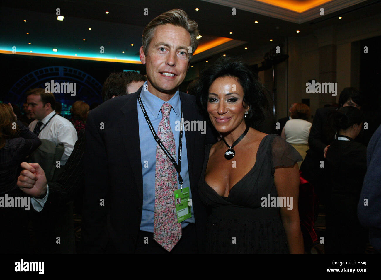 Ben Bradshaw MP and Nancy Dell'Olio during the News at Ten party at the Radisson hotel. Stock Photo