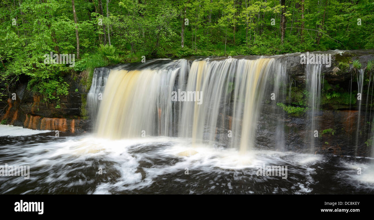 Wolf Creek Falls, Banning State Park, Minnesota, USA Stock Photo