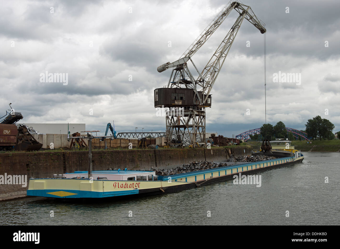 Shipment of scrap metal Stock Photo