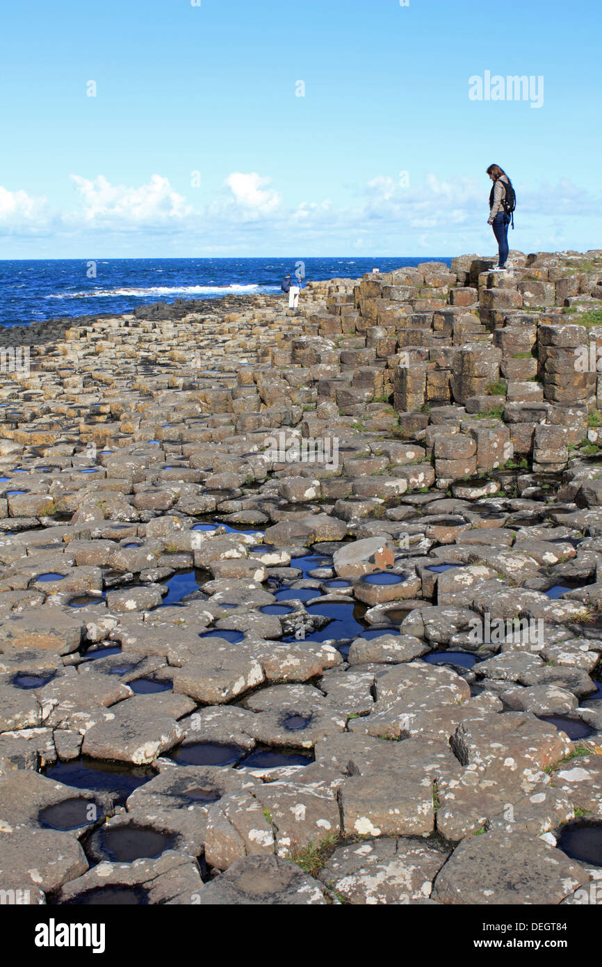 Giant's Causeway near Bushmills, Antrim, Northern Ireland, UK. Stock Photo