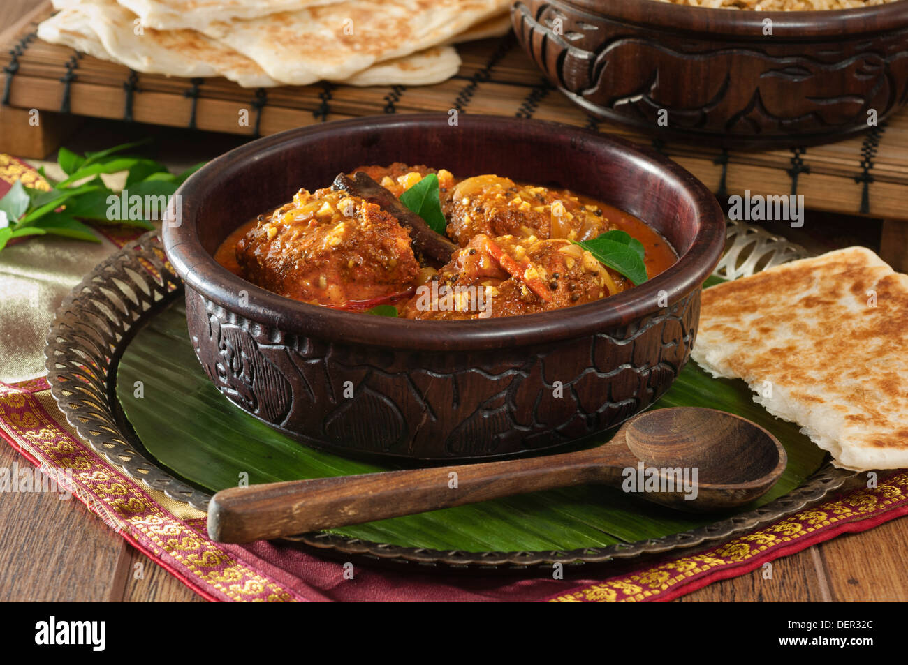 Sri Lanka red fish curry Stock Photo