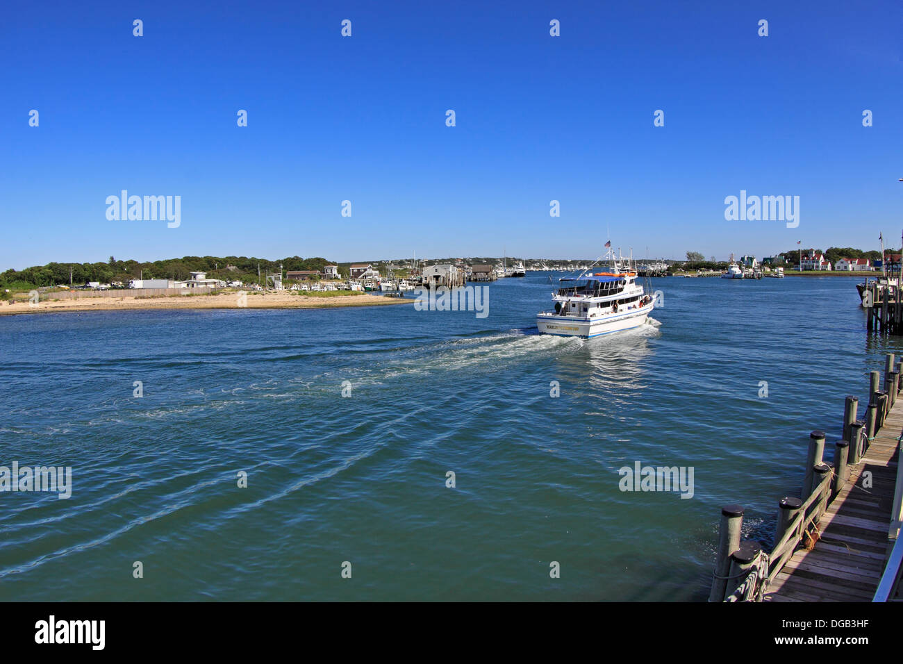 Montauk Harbor Long Island New York Stock Photo