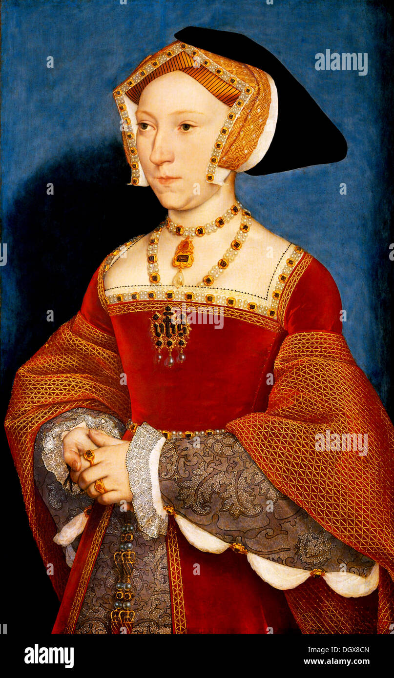 Jane Seymour, Queen of England - by Hans Holbein the Younger, 1537 Stock Photo