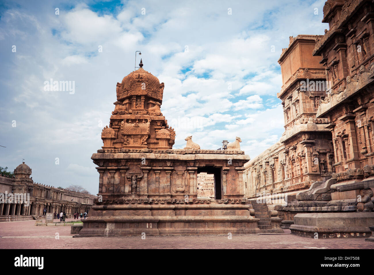 Brihadishvara Temple. South India, Tamil Nadu, Thanjavur (Trichy) . UNESCO World Heritage Site Stock Photo