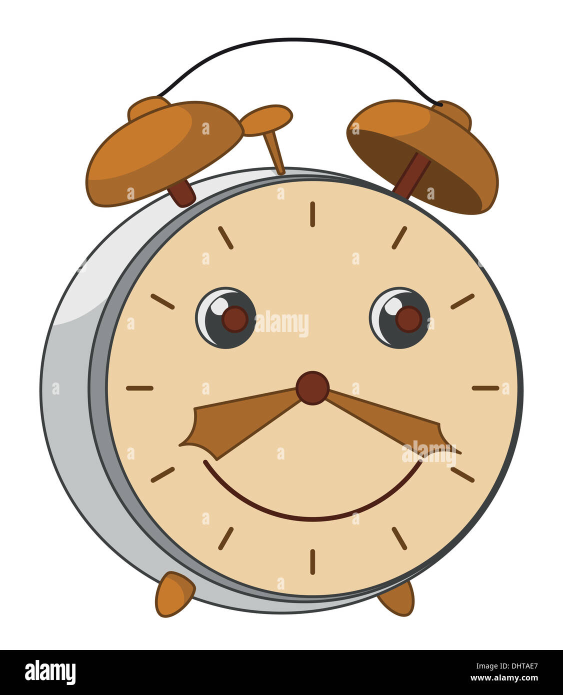 Cartoon alarm clock Stock Photo