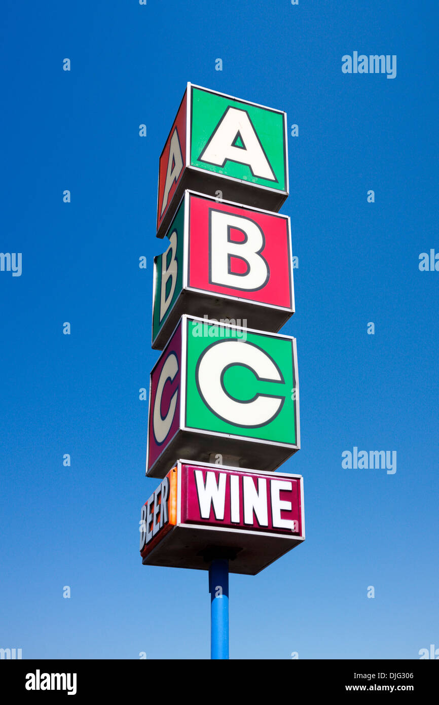 ABC Liquor Store, Haines City, Central Florida, USA Stock Photo