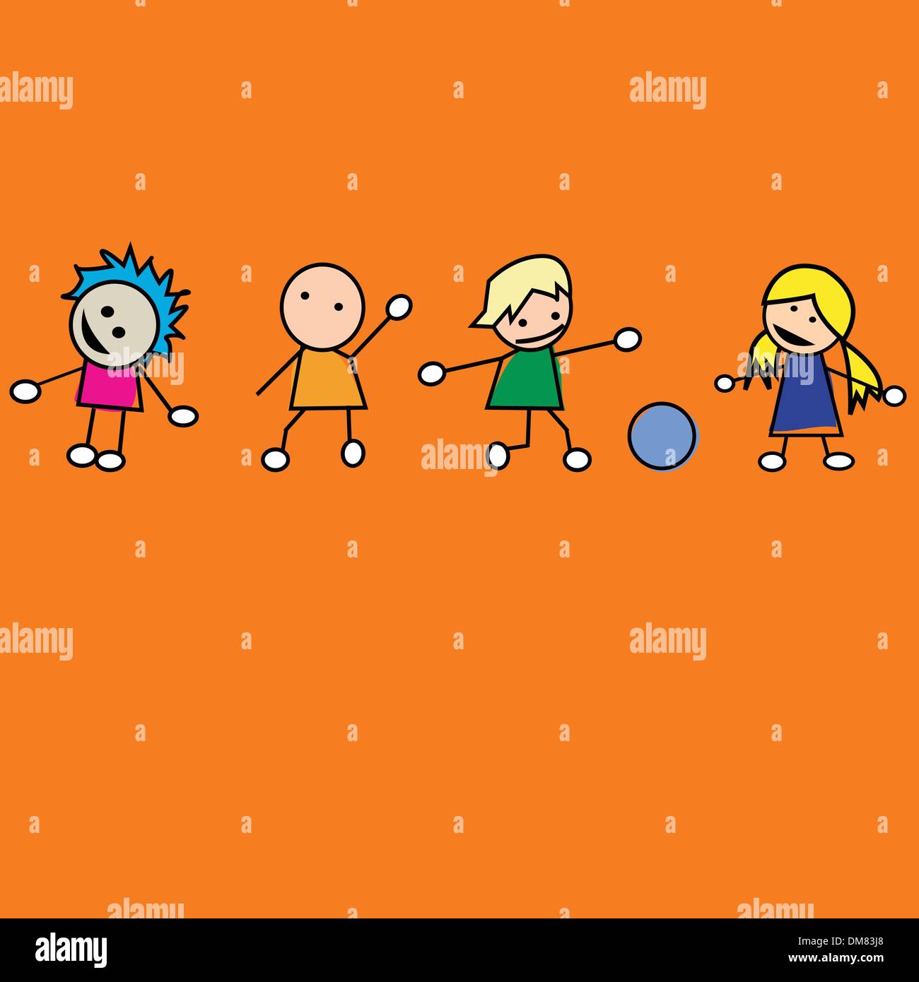 Children Stock Vector