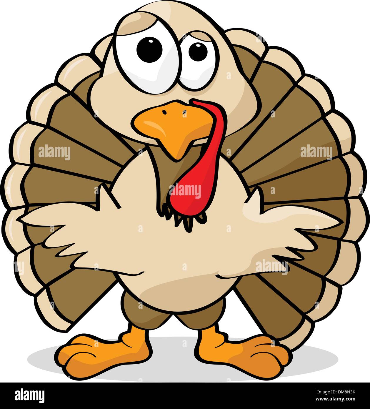 Cartoon turkey Stock Vector