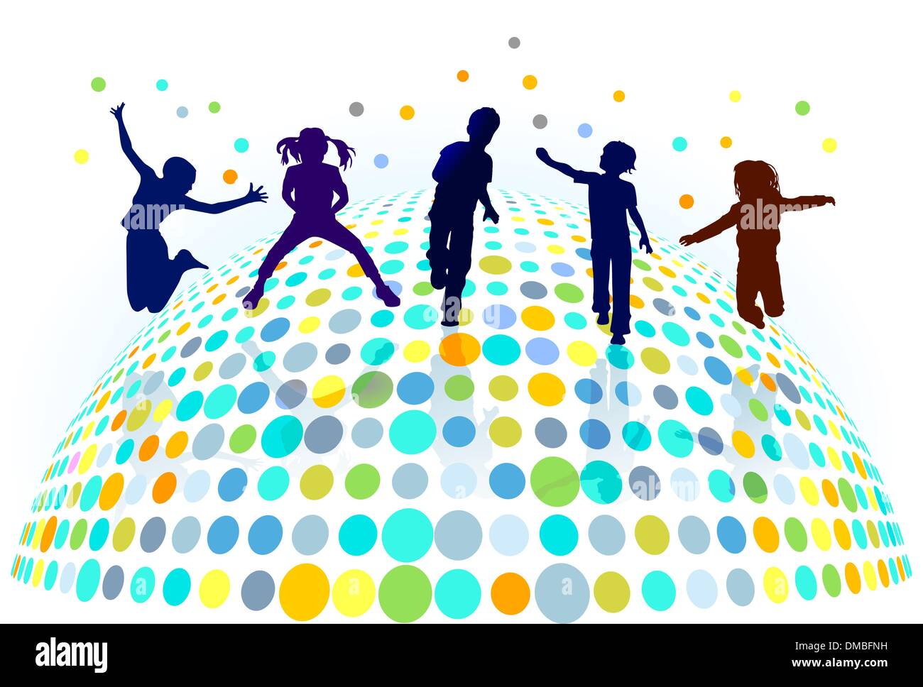 children play Stock Vector