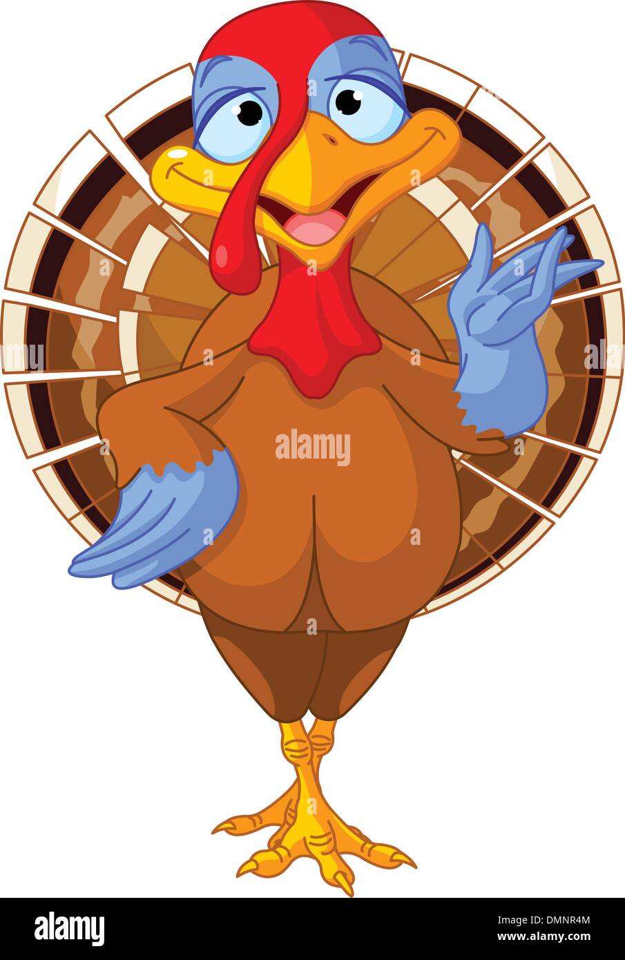 Cartoon turkey Stock Vector