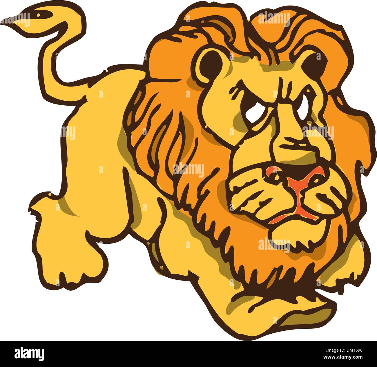 Angry lion Stock Vector