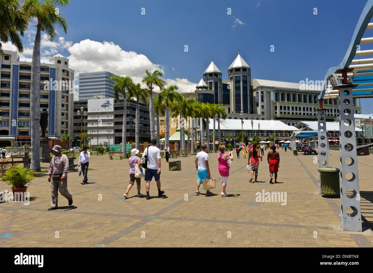 Caudan Waterfront, Port Louis, Mauritius. Stock Photo