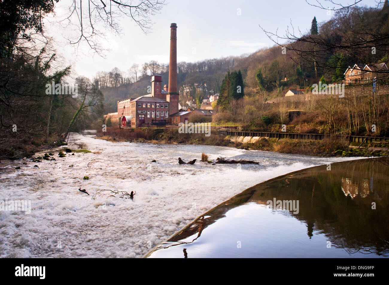 Masson Mill, Derwent Valley Mills World Heritage Site, Cromford, Derbyshire, England, UK Stock Photo