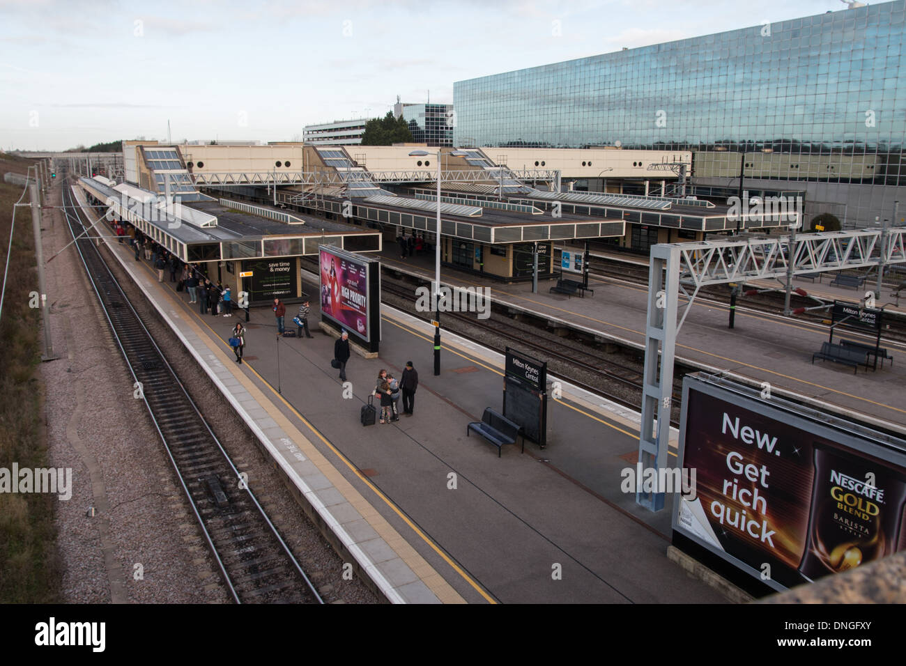 Milton Keynes railway station Stock Photo