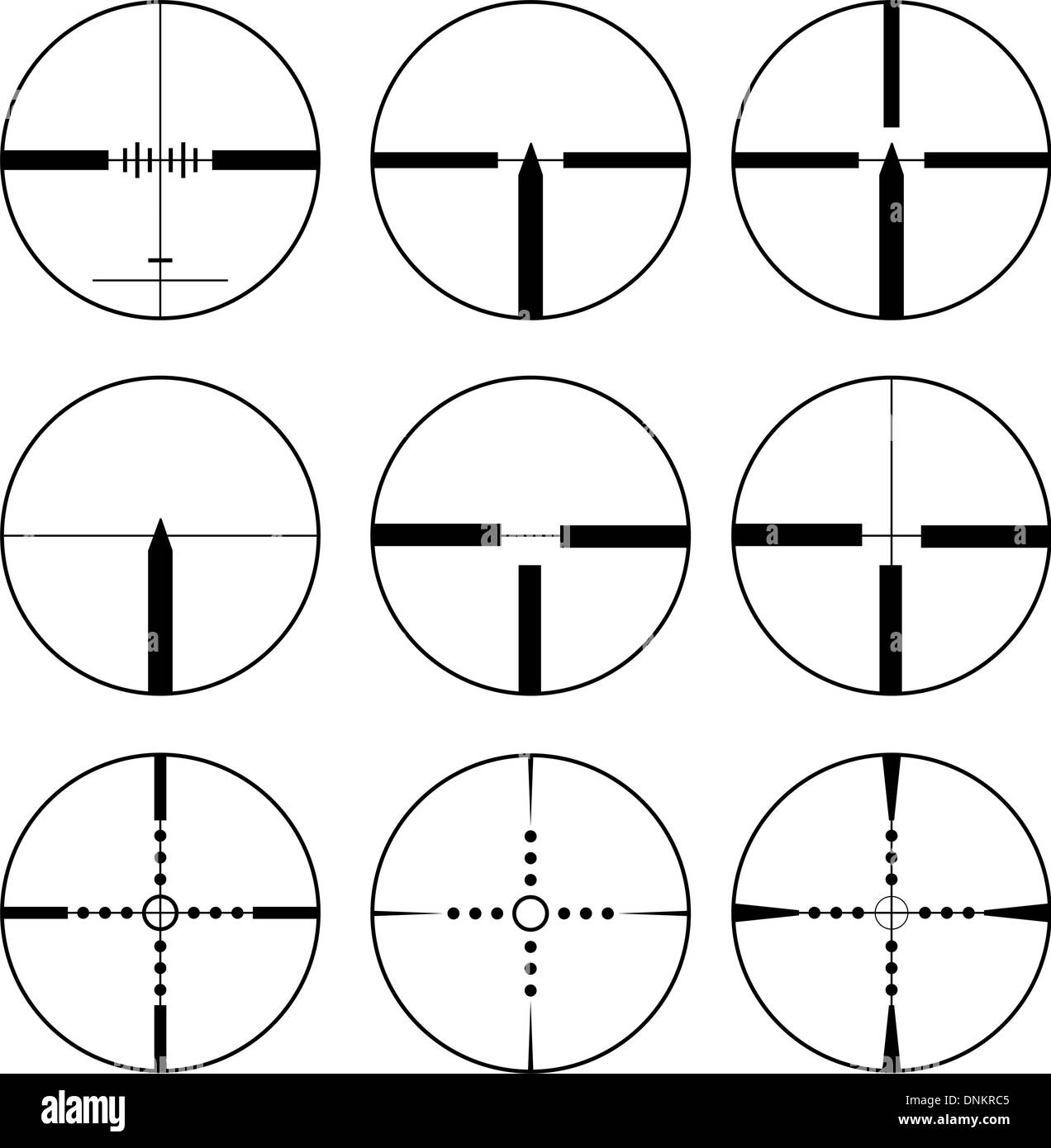 Cross hair and target set. Vector illustration Stock Vector Image & Art ...