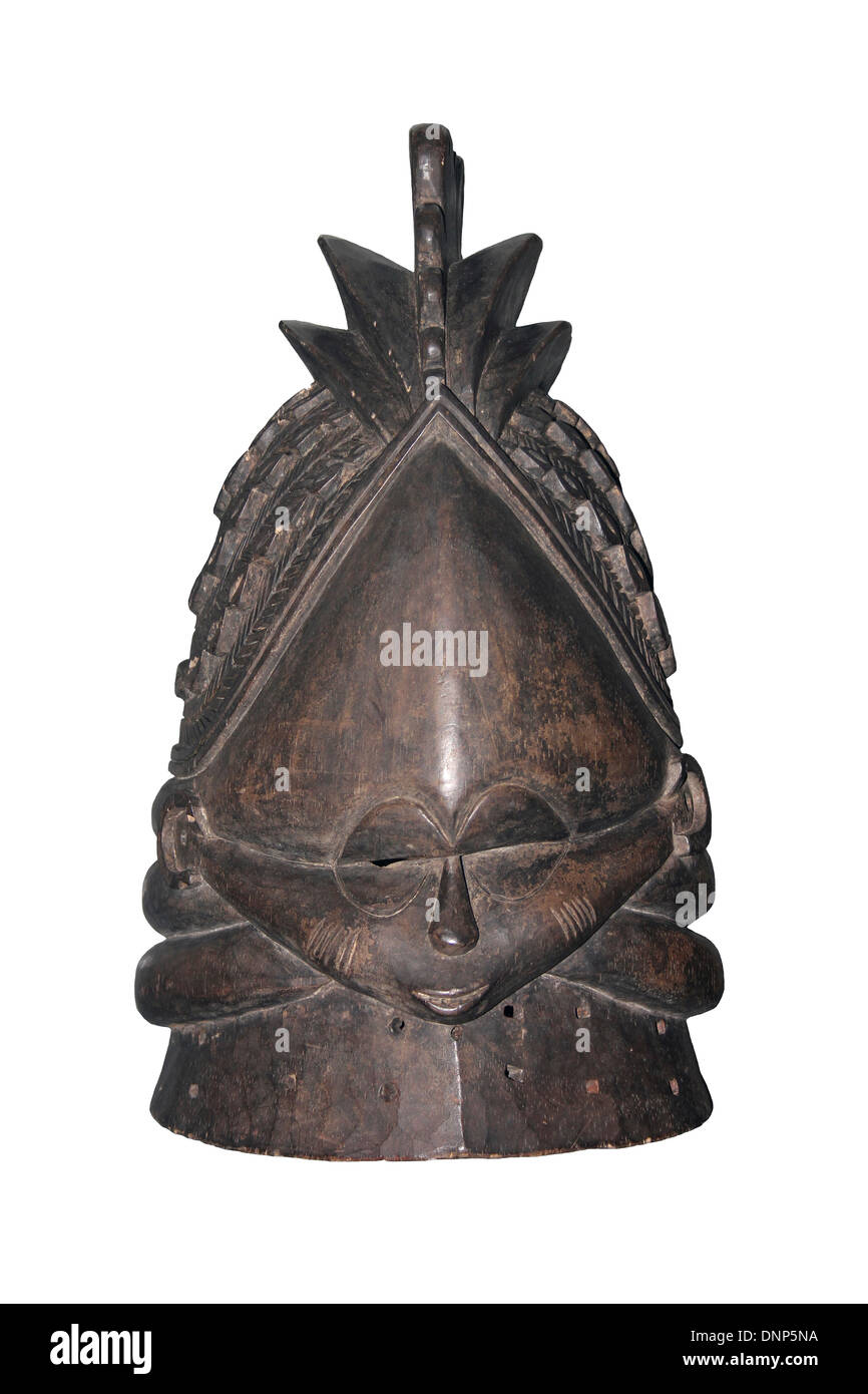 Sowei Mask, Sierra Leone Stock Photo