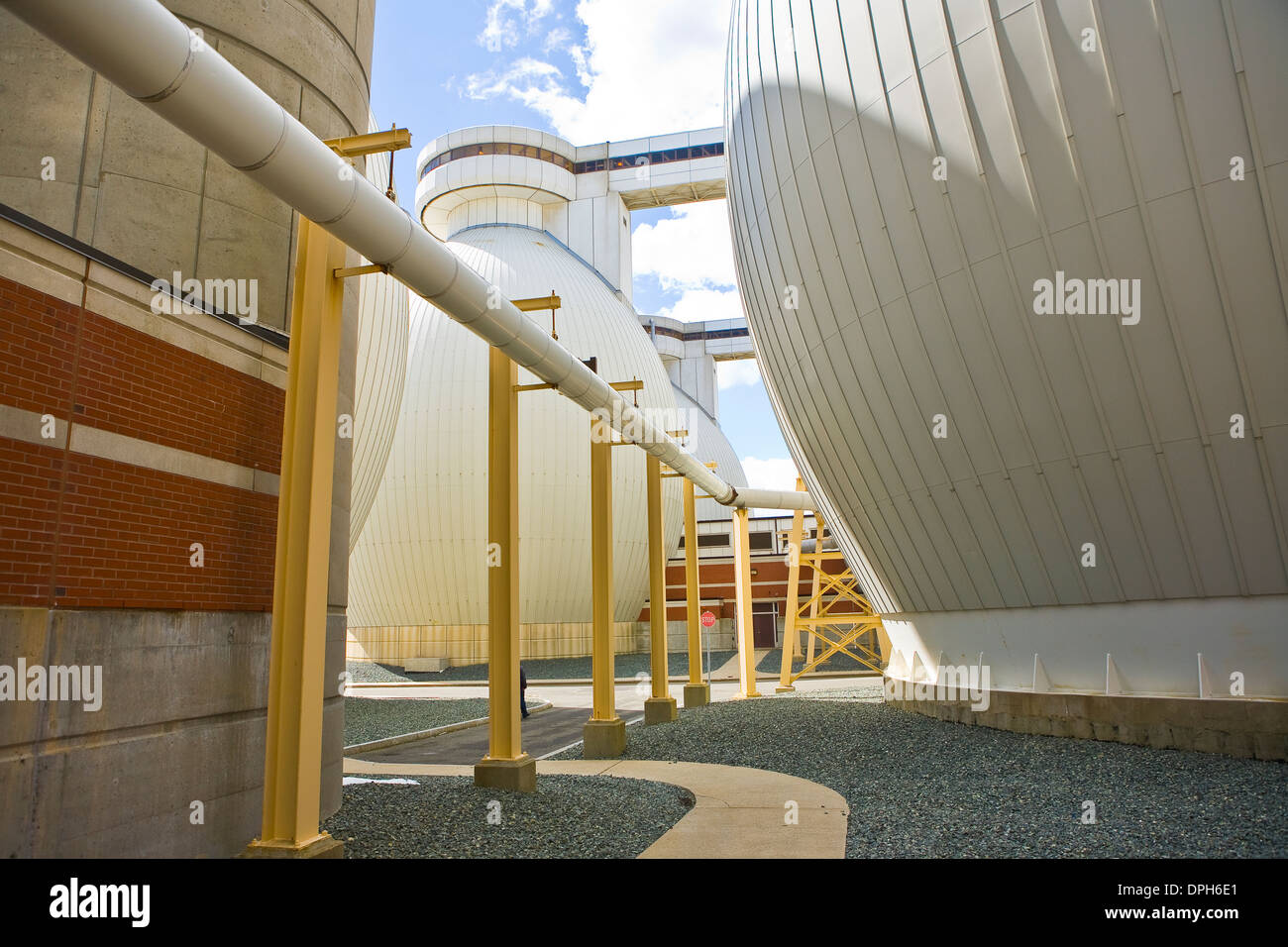 Deer Island Sewage Treatment Plant Boston, Massachusetts Stock Photo