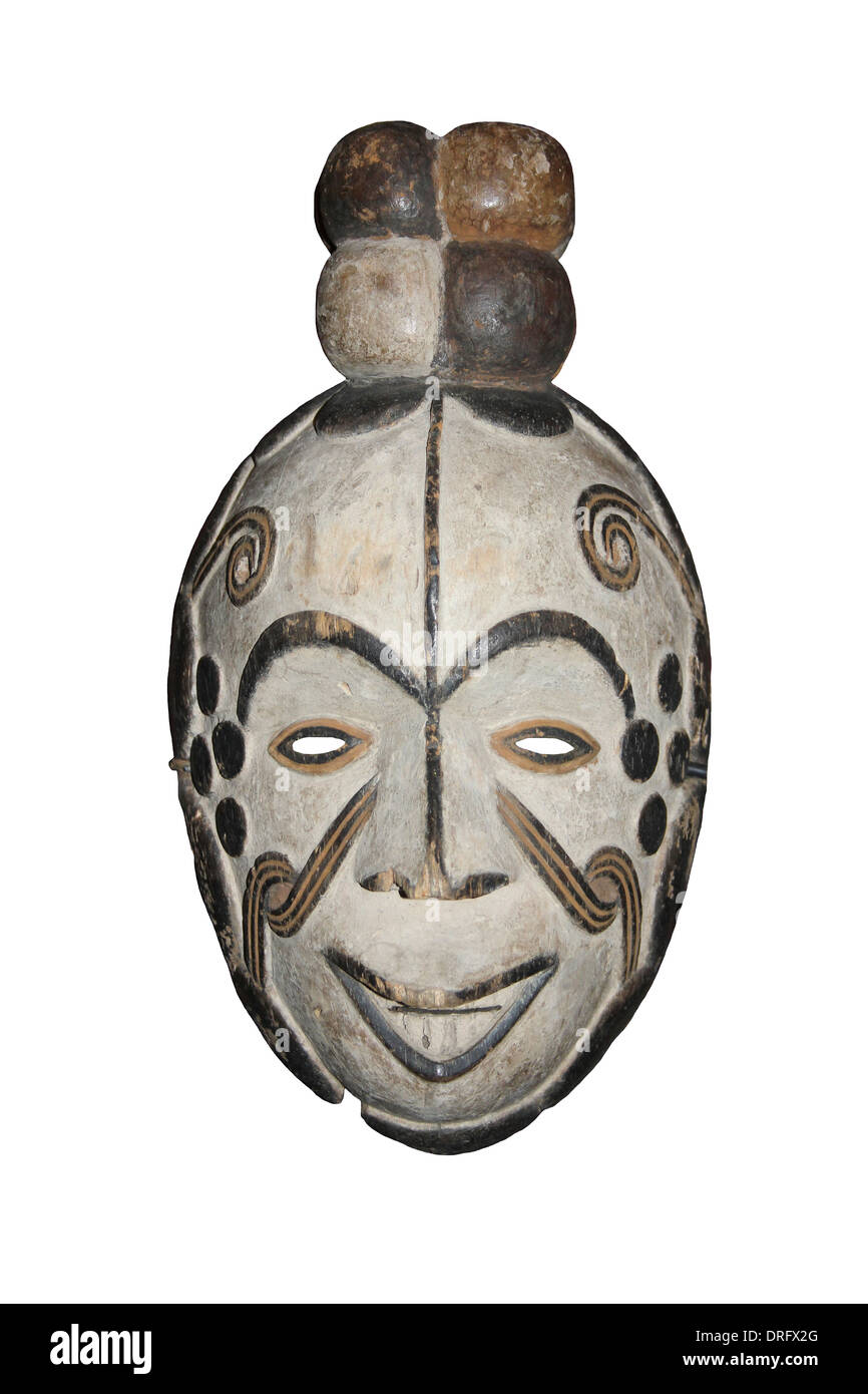 Nigerian Igbo - Okorosia Masquerade Mask Stock Photo