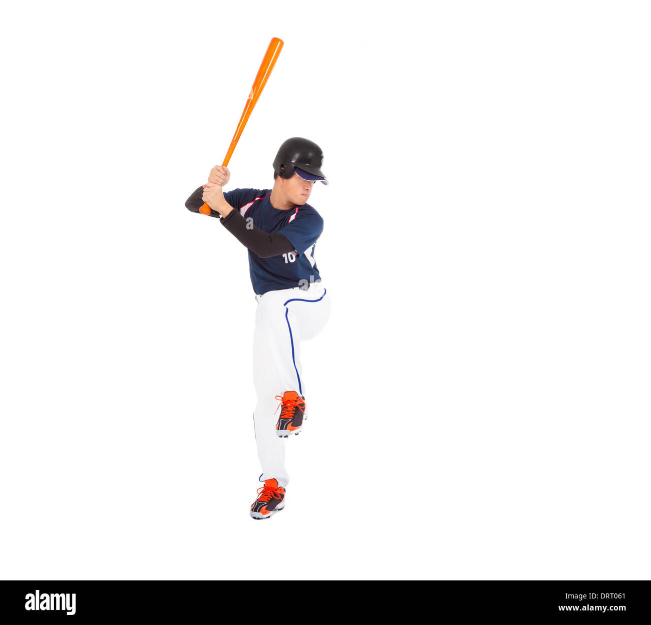 Baseball player ready to hitting ball Stock Photo