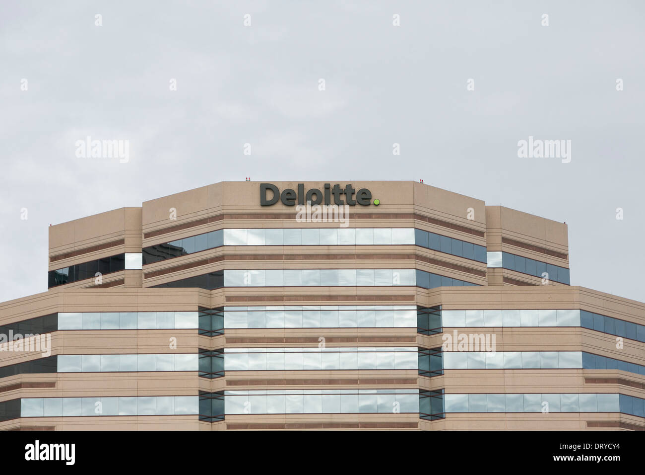 An office building occupied by Deloitte in Tysons Corner, Virginia.  Stock Photo