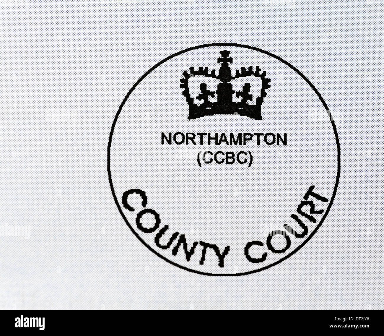 Northampton county court bulk center stamp Stock Photo