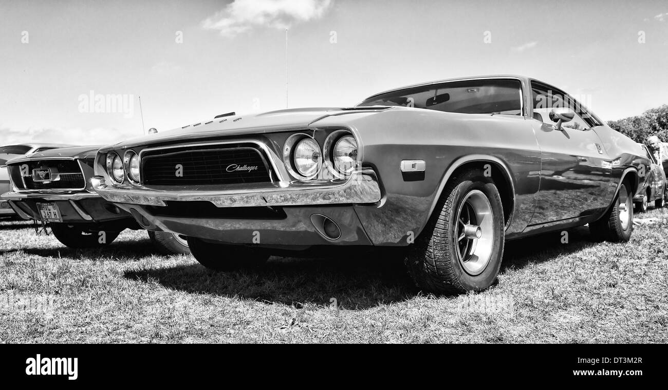 Pony car Dodge Challenger Stock Photo