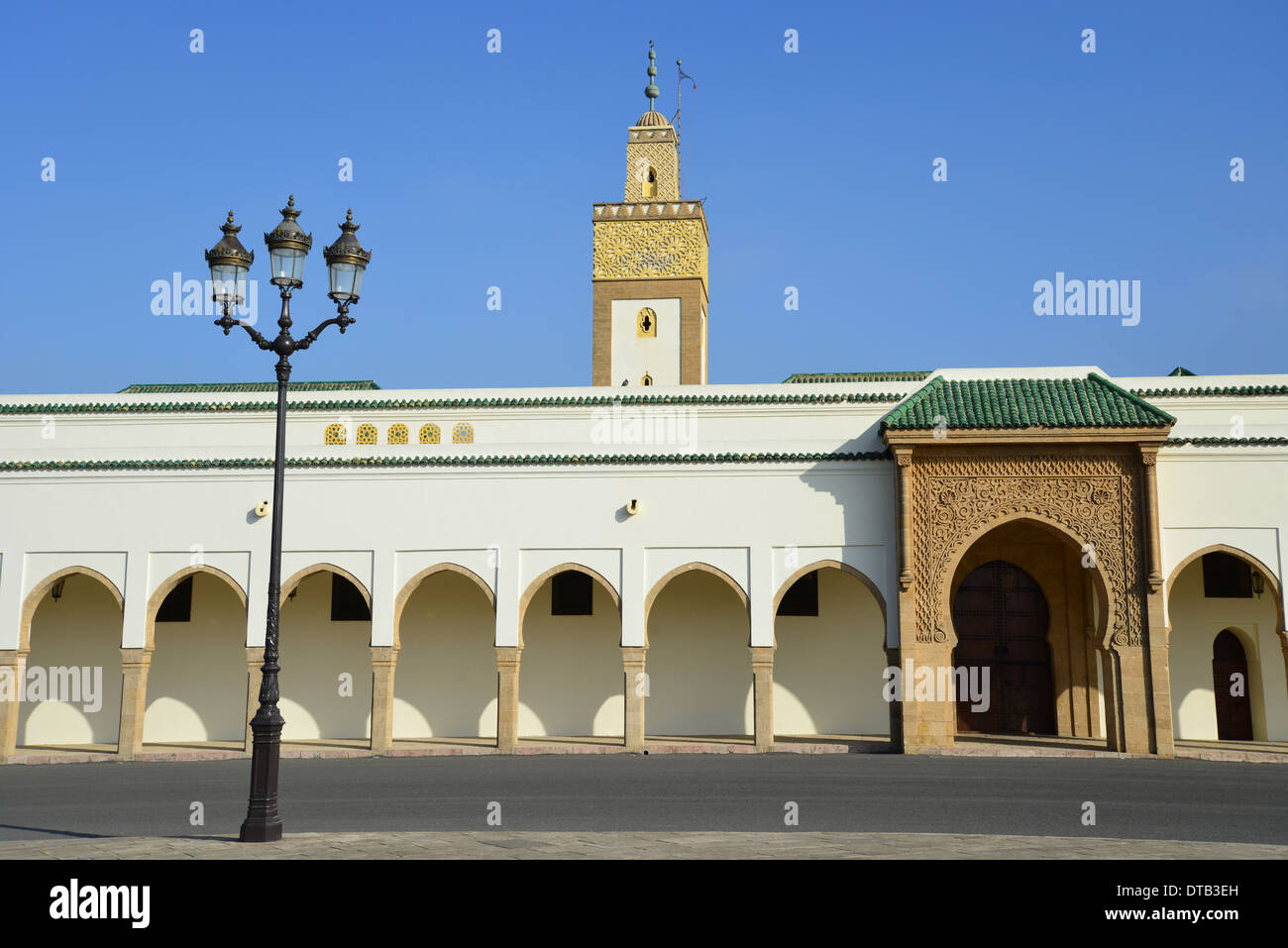 Royal Mosque, Royal Palace of Rabat, Rabat, Rabat-Salé-Zemmour-Zaer Region, Kingdom of Morocco Stock Photo