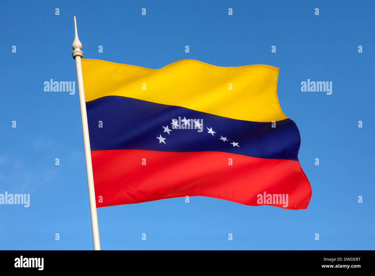 Flag of Venezuela - South America Stock Photo