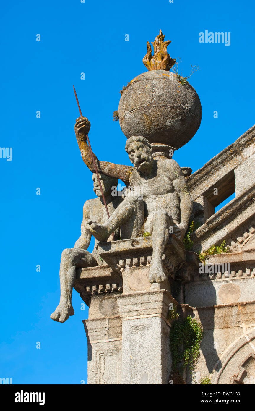 Statue Os Meninos, Evora Stock Photo