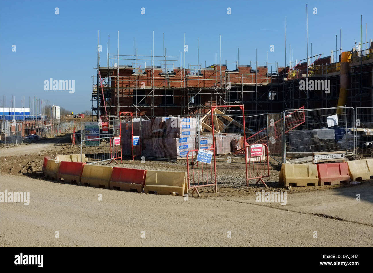 House building near Buckingham in north buckinghamshire UK Stock Photo