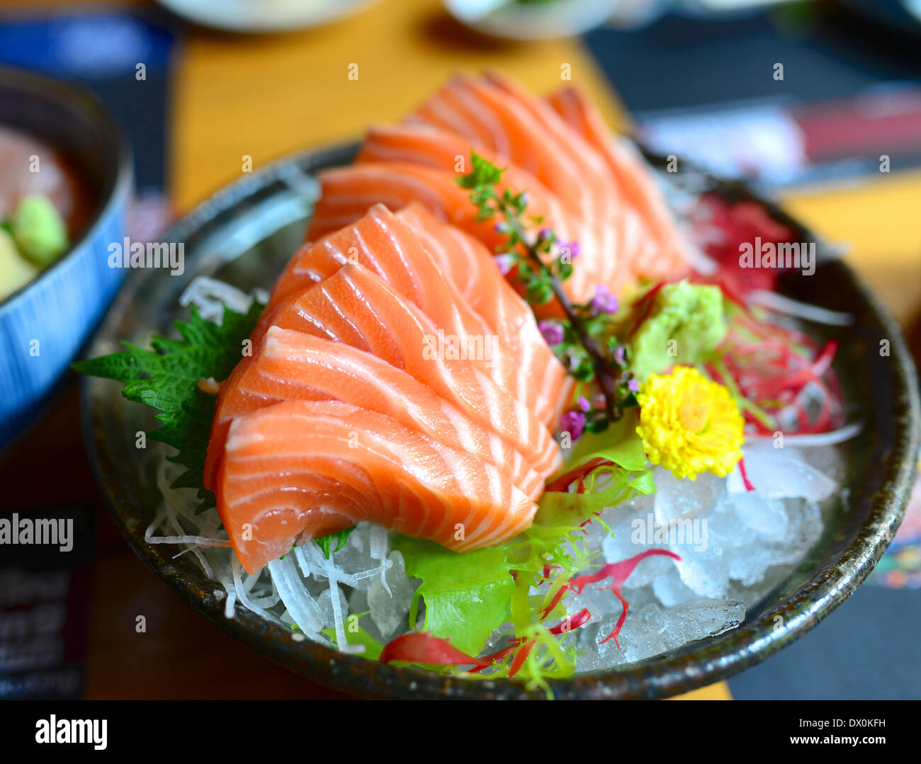 Salmon Sashimi Stock Photo