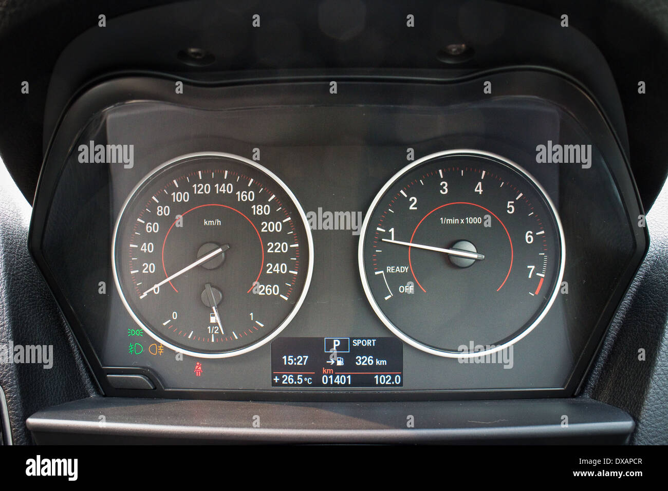 BMW 220i 2014 dashboard Stock Photo