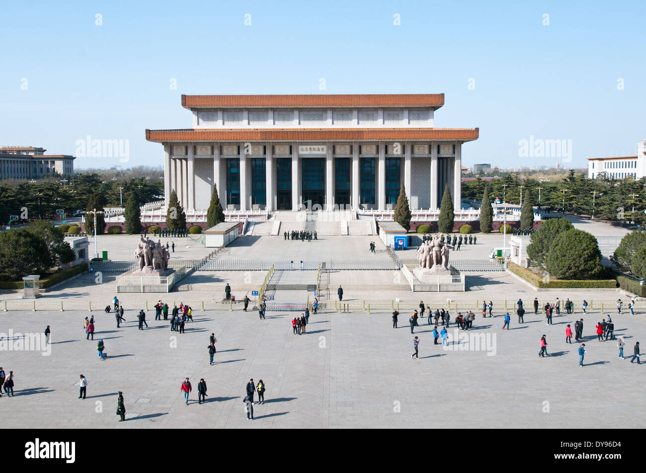 Chairman Mao Memorial Hall (Mausoleum of Mao Zedong) n Beijing Stock Photo